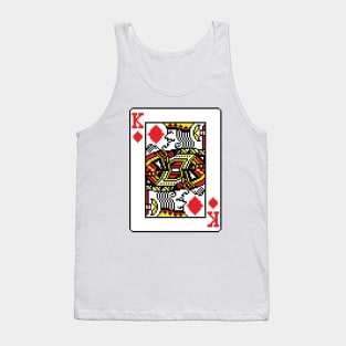 King of Diamonds Pixel Art Tank Top